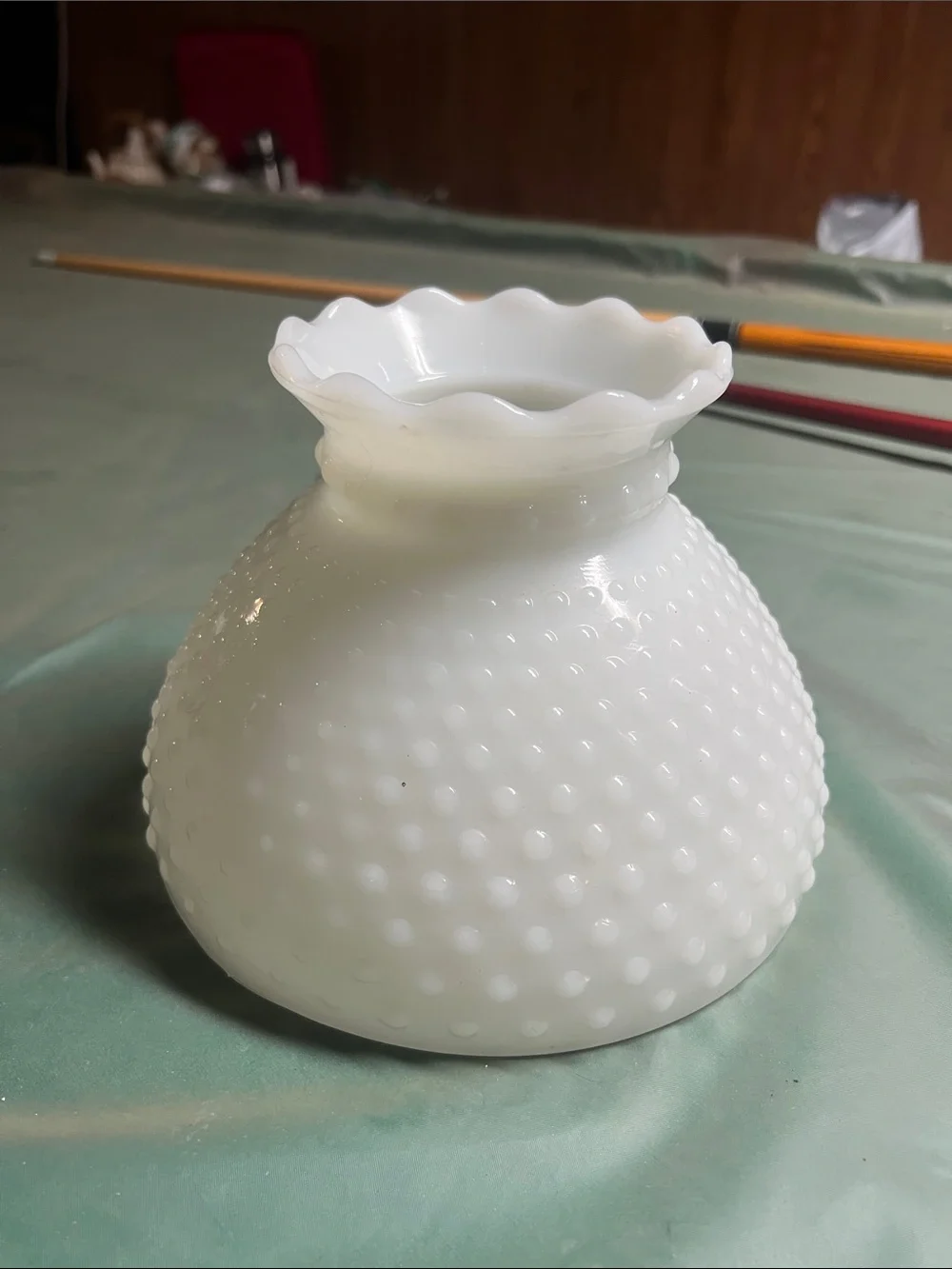 Anchor Hocking White Hobnail Milk Glass Lantern Shade